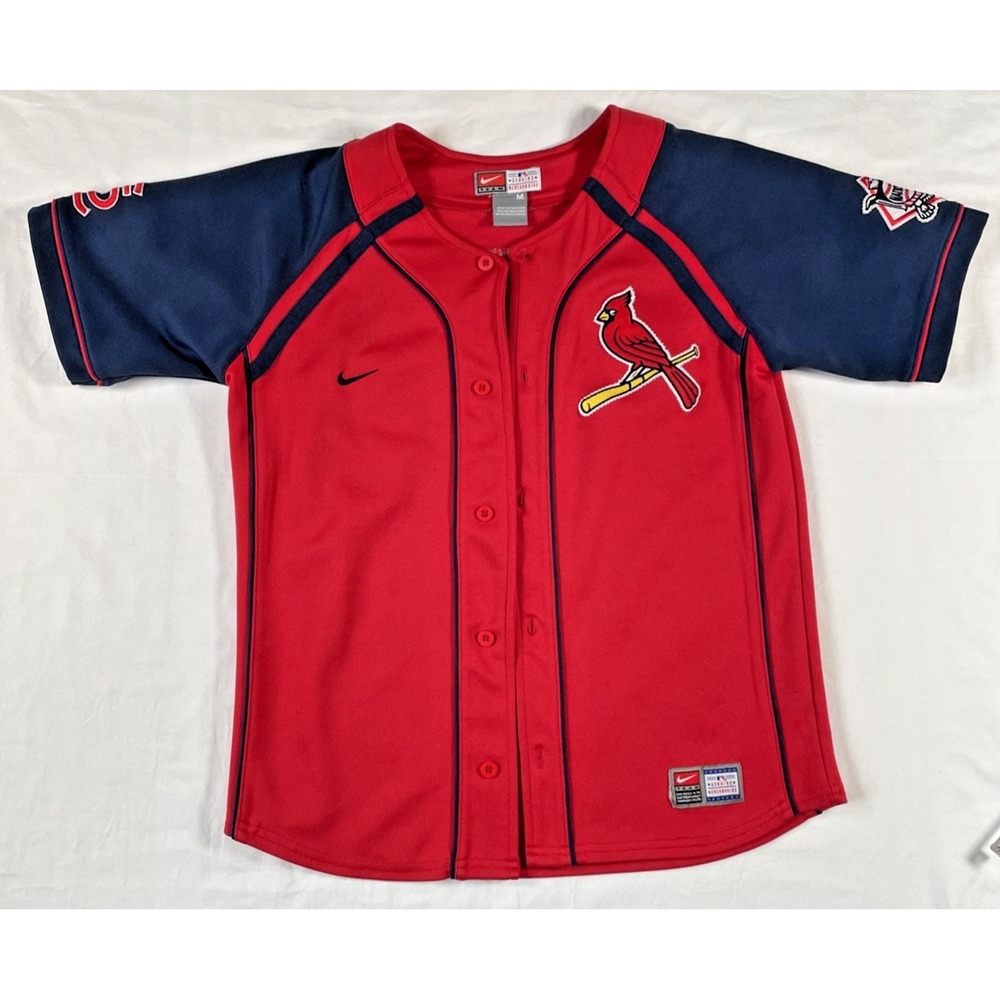 Nike Baseball Jersey Kids Medium Red St. Louis Cardinals Albert Pujols 5 MLB
